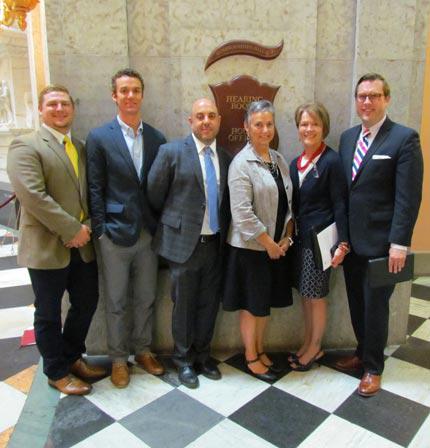 OAPCS staff in the halls of the Ohio State House